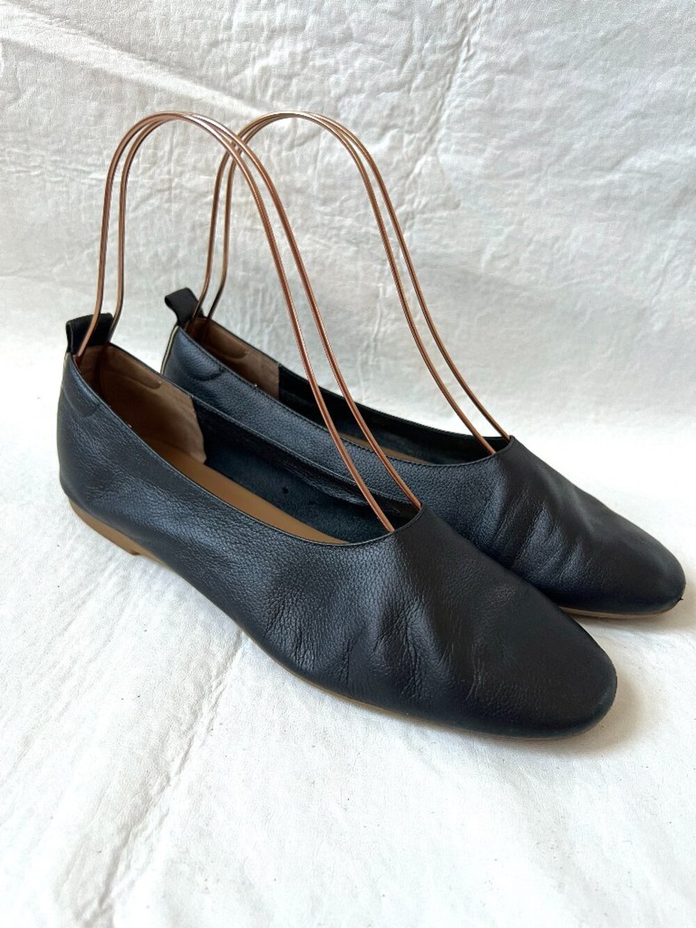 Everlane ballet flats The Day Glove womens 8.5 black leather slip on shoes